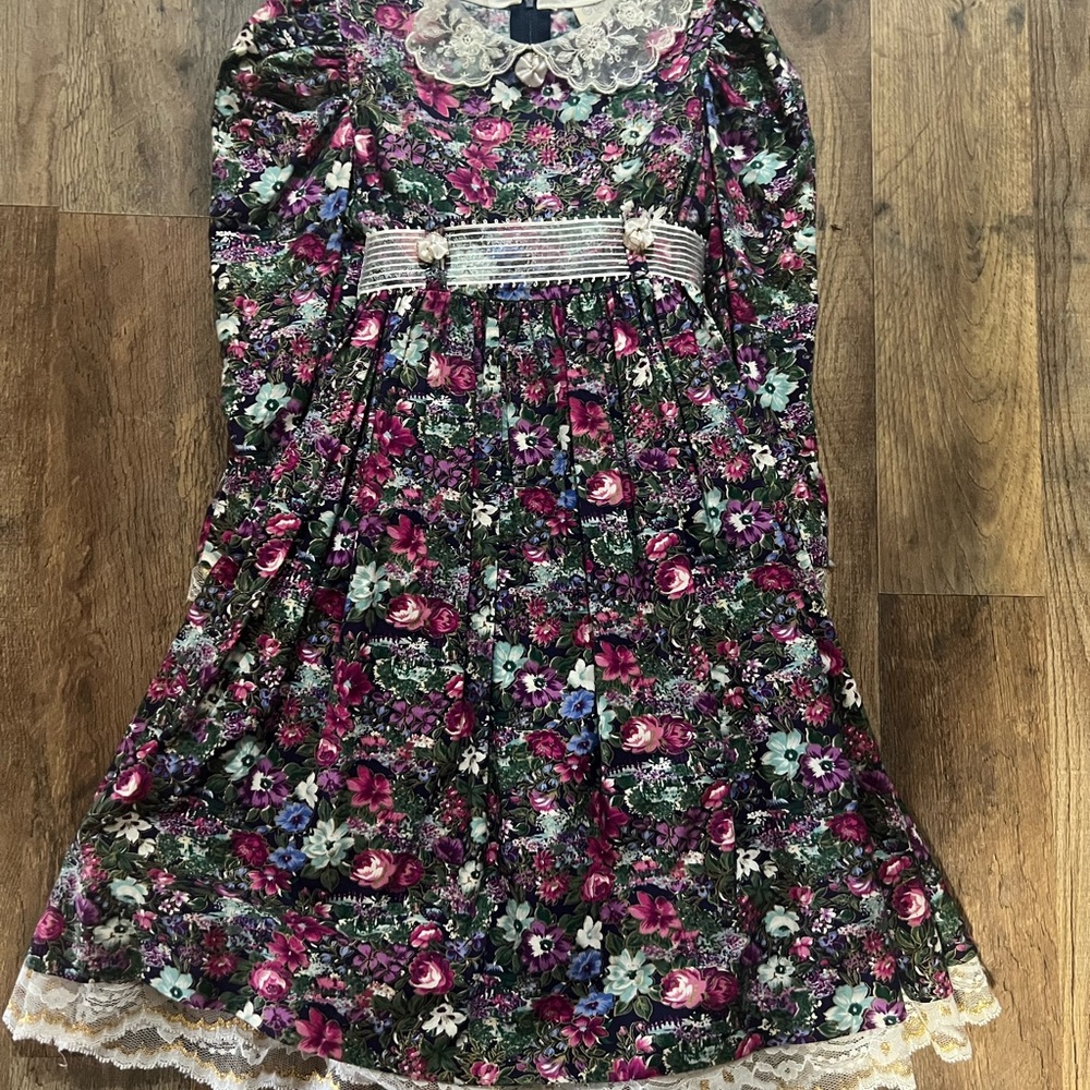 Vintage Rare Editions Floral Long Sleeve Dress 4